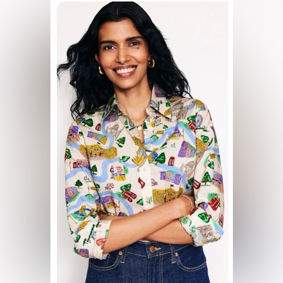 Boden Colorful Print women’s Button Down Shirt
Size:6R - Picture 1 of 8